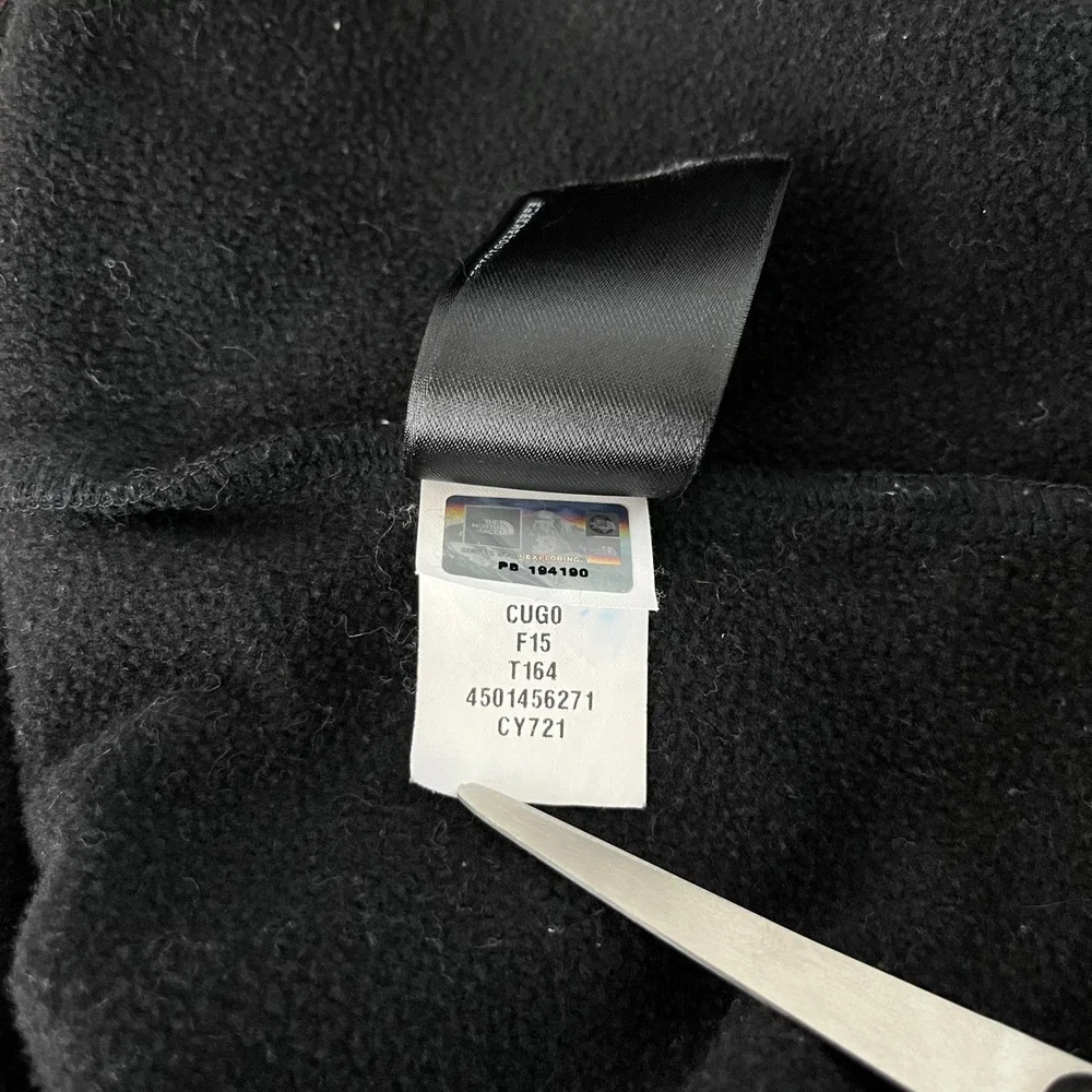 The North Face‎ 1/2 Zip Pullover Sweatshirt Men's L Black Zip Pocket TNF Logo